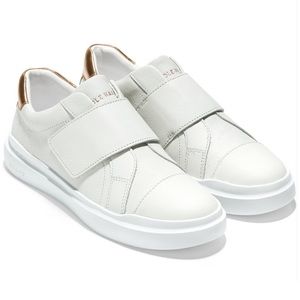 Cole Haan White and Gold Athletic Shoes